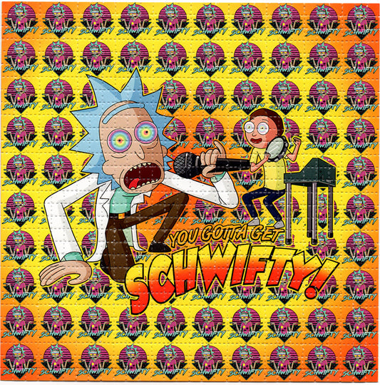 R&M Schwifty LSD blotter art print