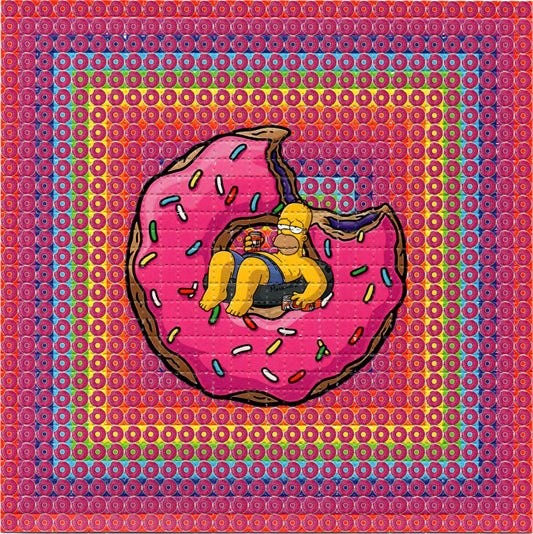 Swimming in Donuts LSD blotter art print