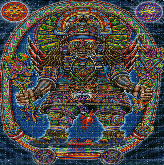 Ultimate Spiritual Warrior by Chris Dyer LSD blotter art print