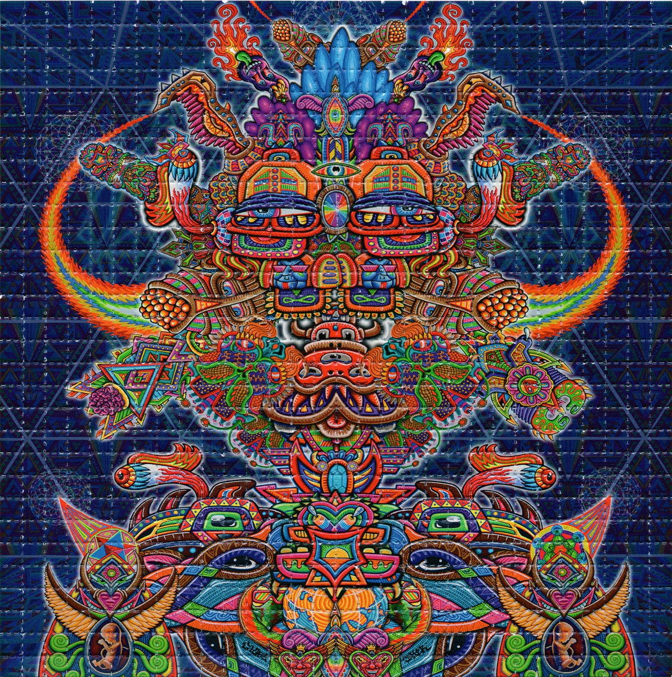 Interdimensional Rebel by Chris Dyer LSD blotter art print