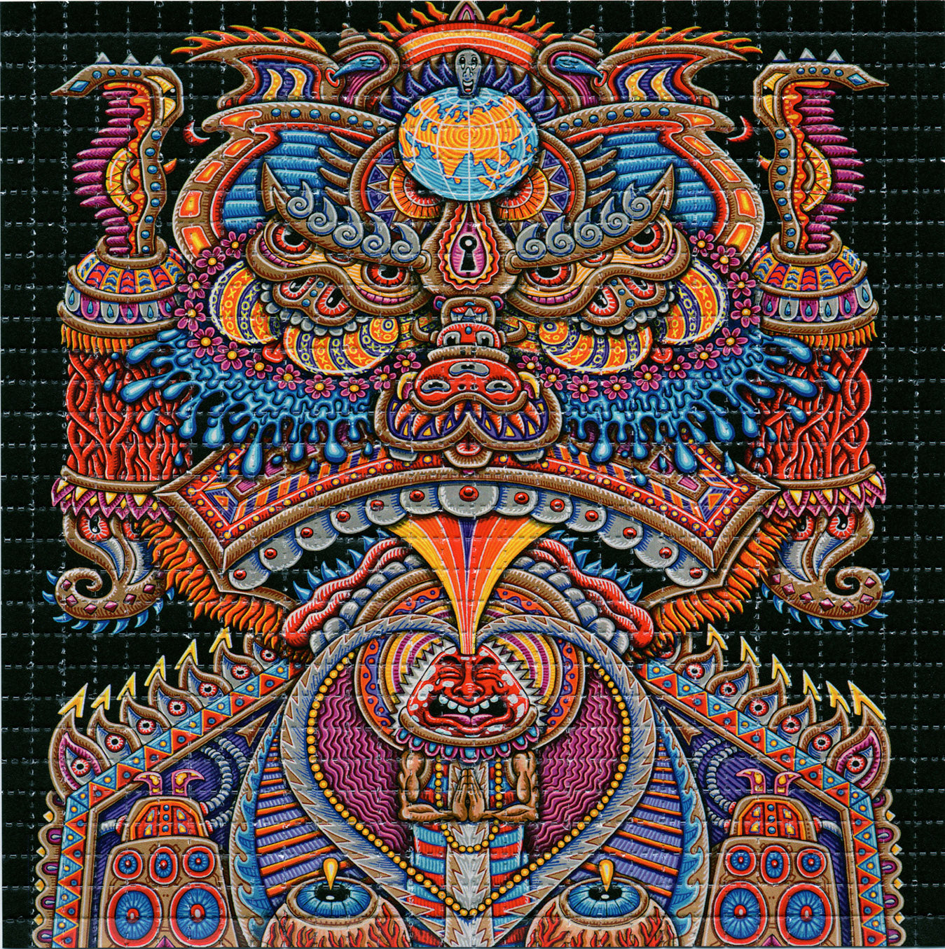 Kundalini Rising by Chris Dyer LSD blotter art print