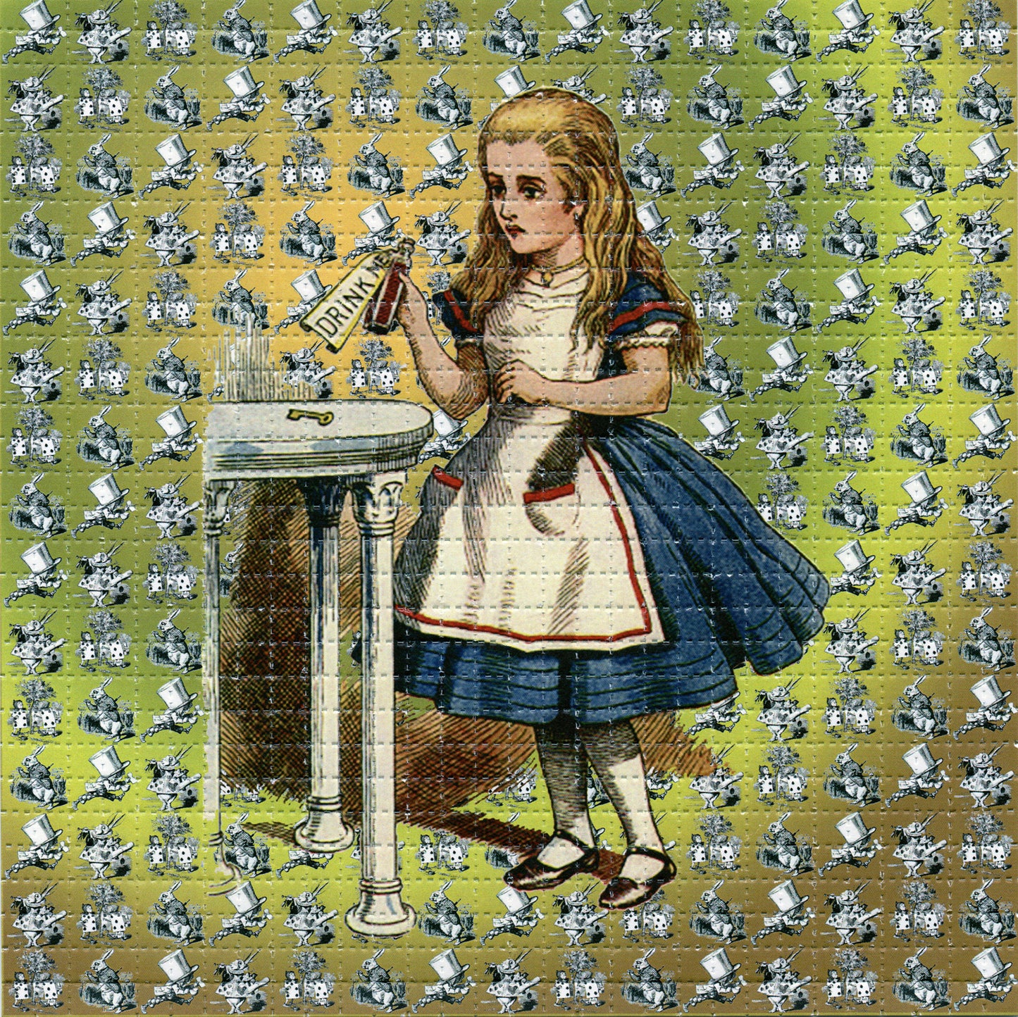 Drink Me Alice LSD blotter art print