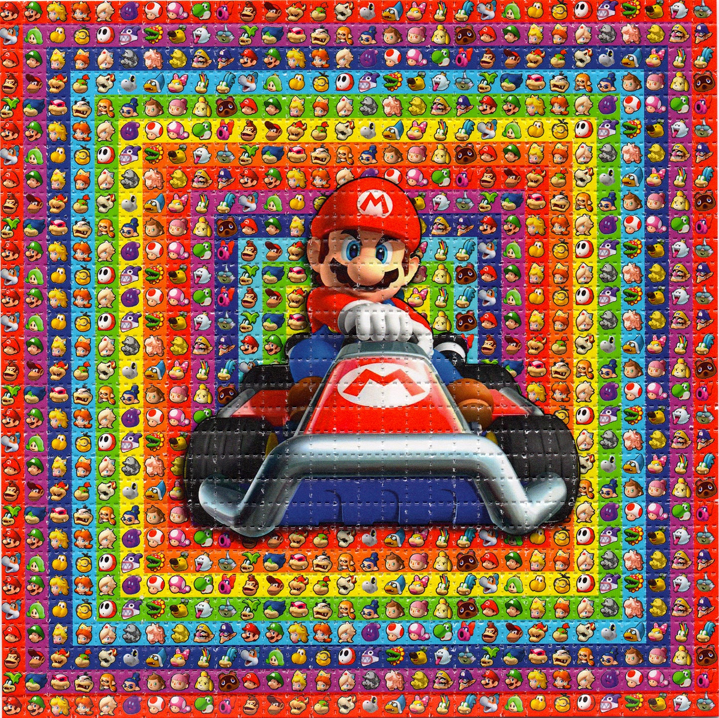 Go Karts Go LSD blotter art print