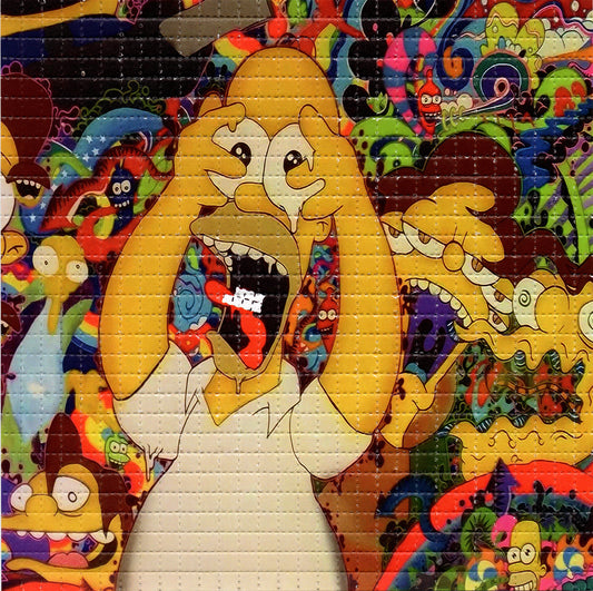 Ten Strip Homer LSD blotter art print
