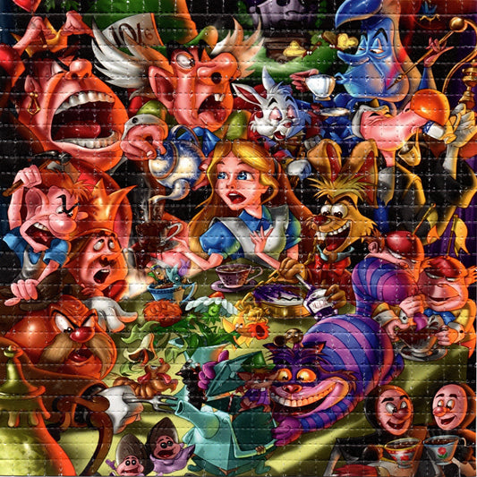Mad Tea Party  LSD blotter art print