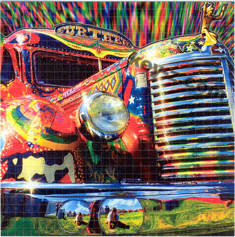 Shiny Furthur Bus LSD blotter art print