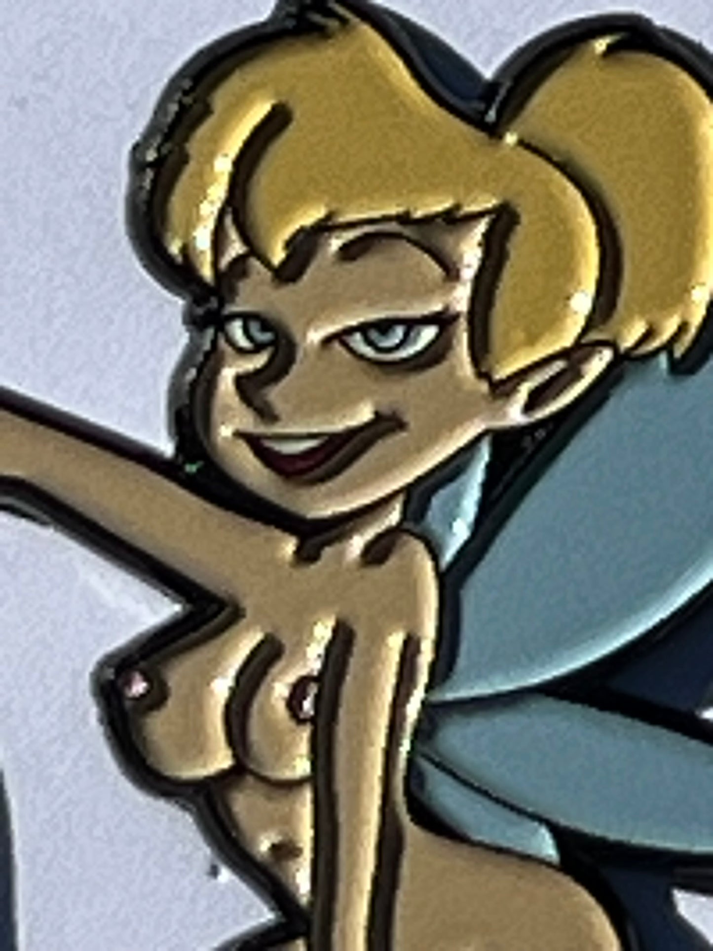 Tink Pixie Undressing on knees Pin