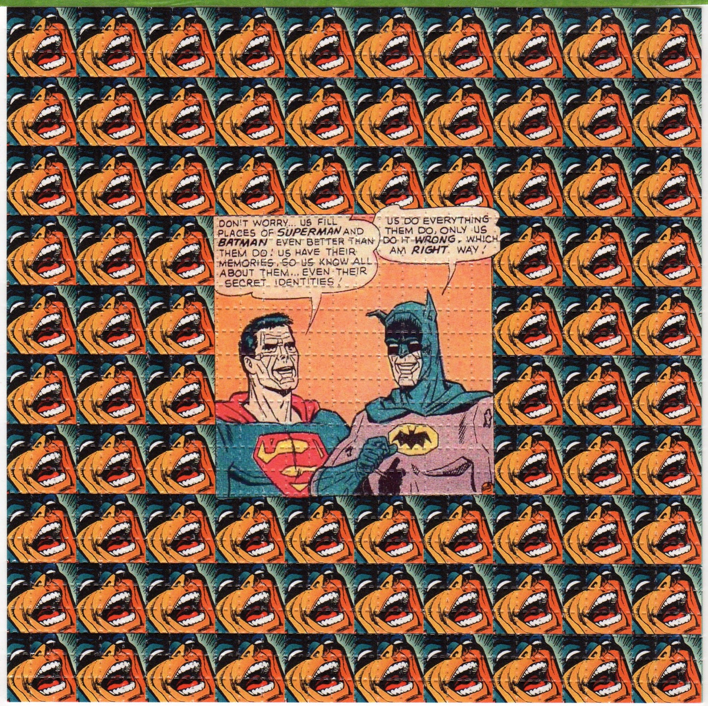 Tripping Bat-Super Bizarro LSD blotter art print