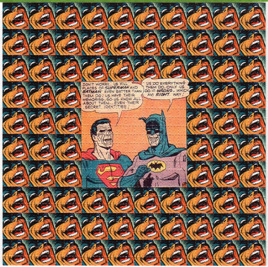 Tripping Bat-Super Bizarro LSD blotter art print