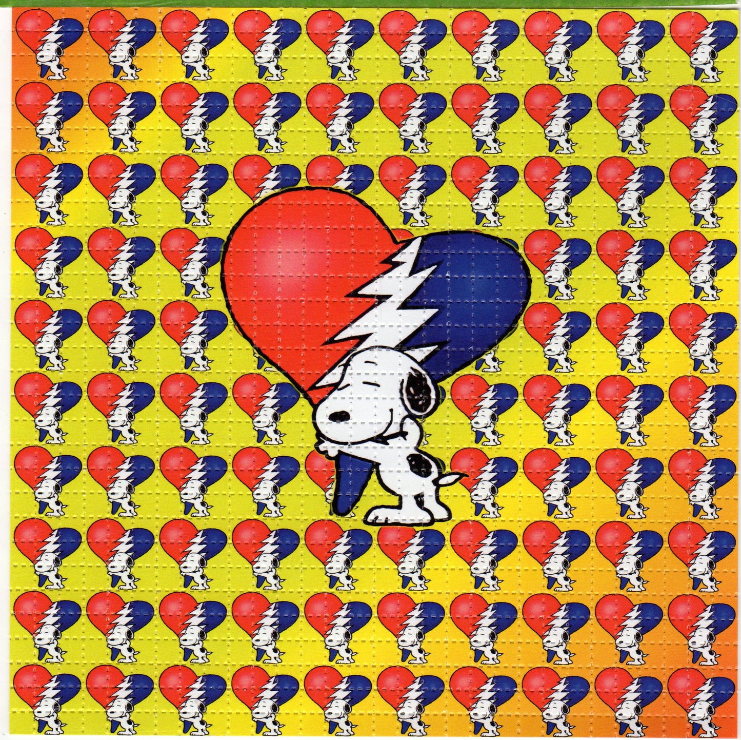 Grateful Snoop-Hearts LSD blotter art print