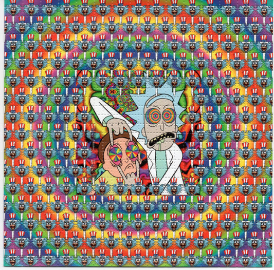 Classic R&M RlCK and M0RTY LSD blotter art print