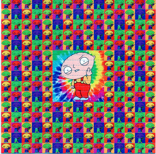 Stewie LSD blotter art print