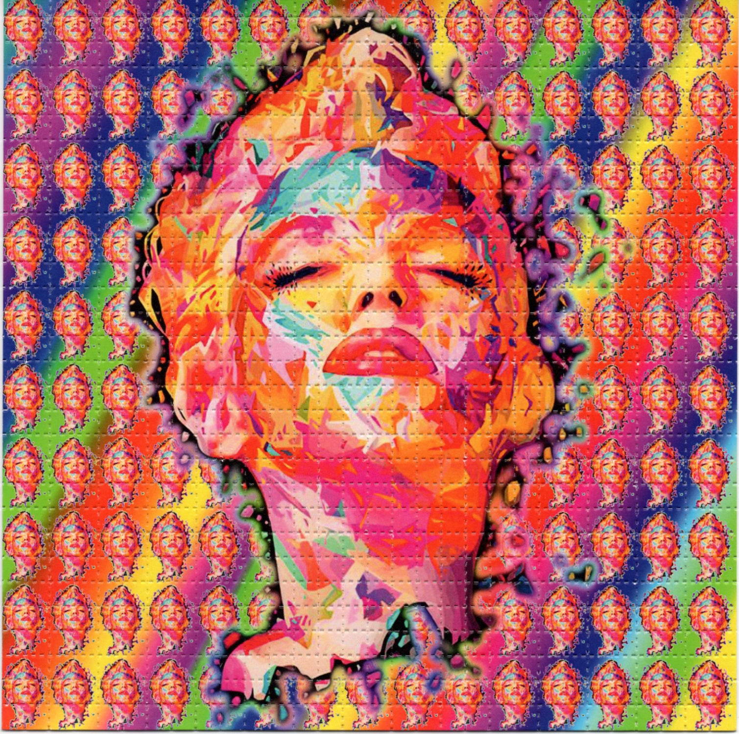 Psychedelic Marilyn LSD blotter art print – Key-Z Productions