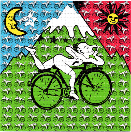 Small Bicycle Day LSD blotter art print
