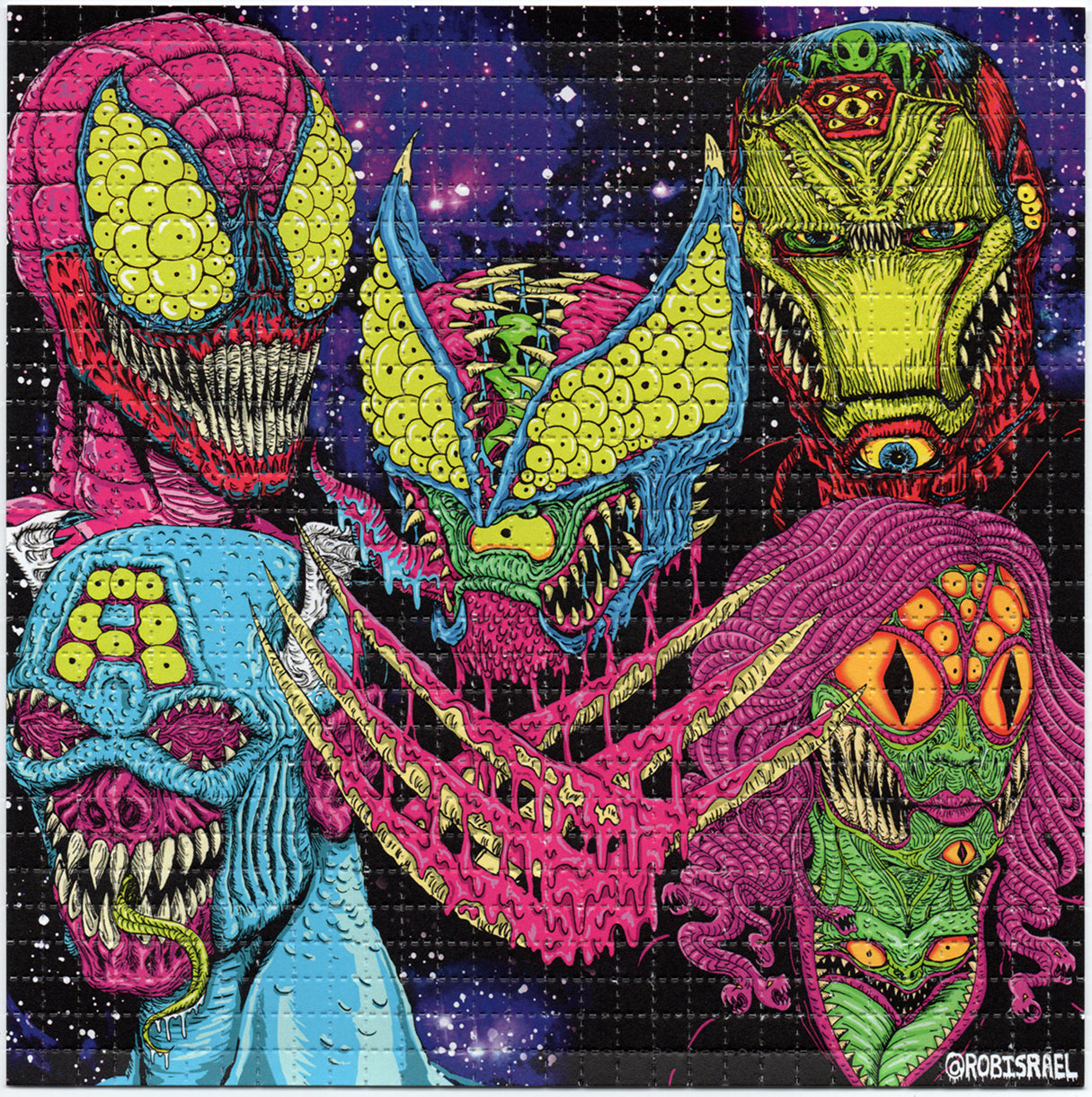 Heroes by Rob Israel Limited Edition LSD blotter art print