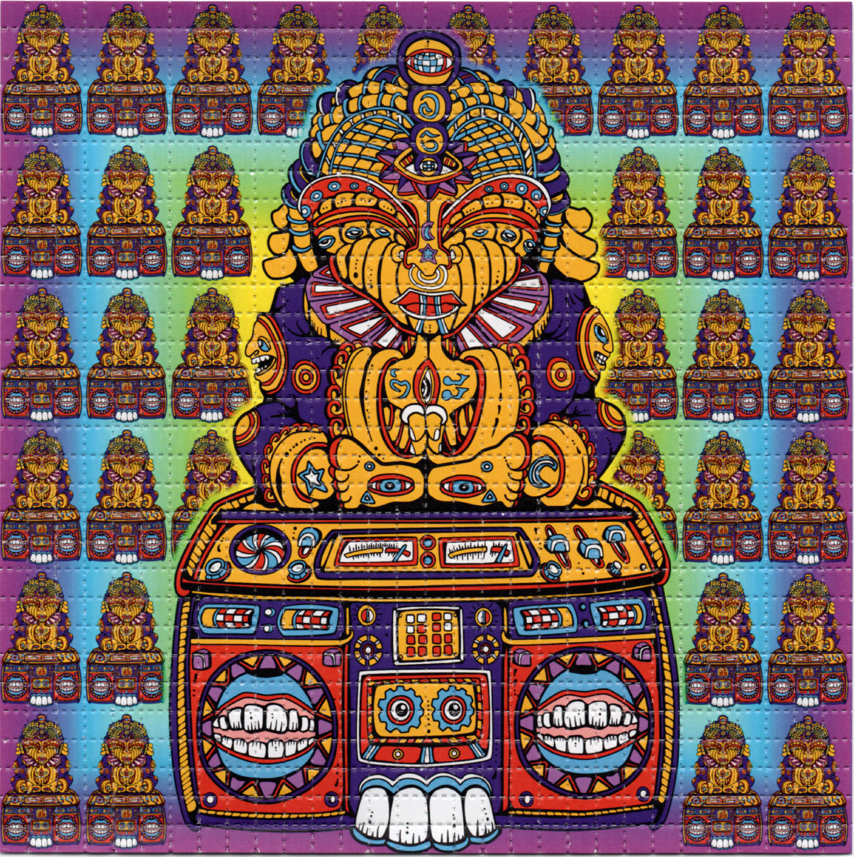 Buddha Boombox by Nathan Huffman Limited Edition LSD blotter art print
