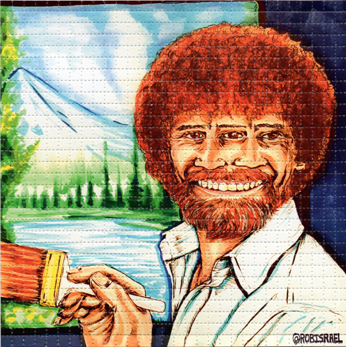 Happy Trees by Rob Israel Limited Edition LSD blotter art print – Key-Z ...