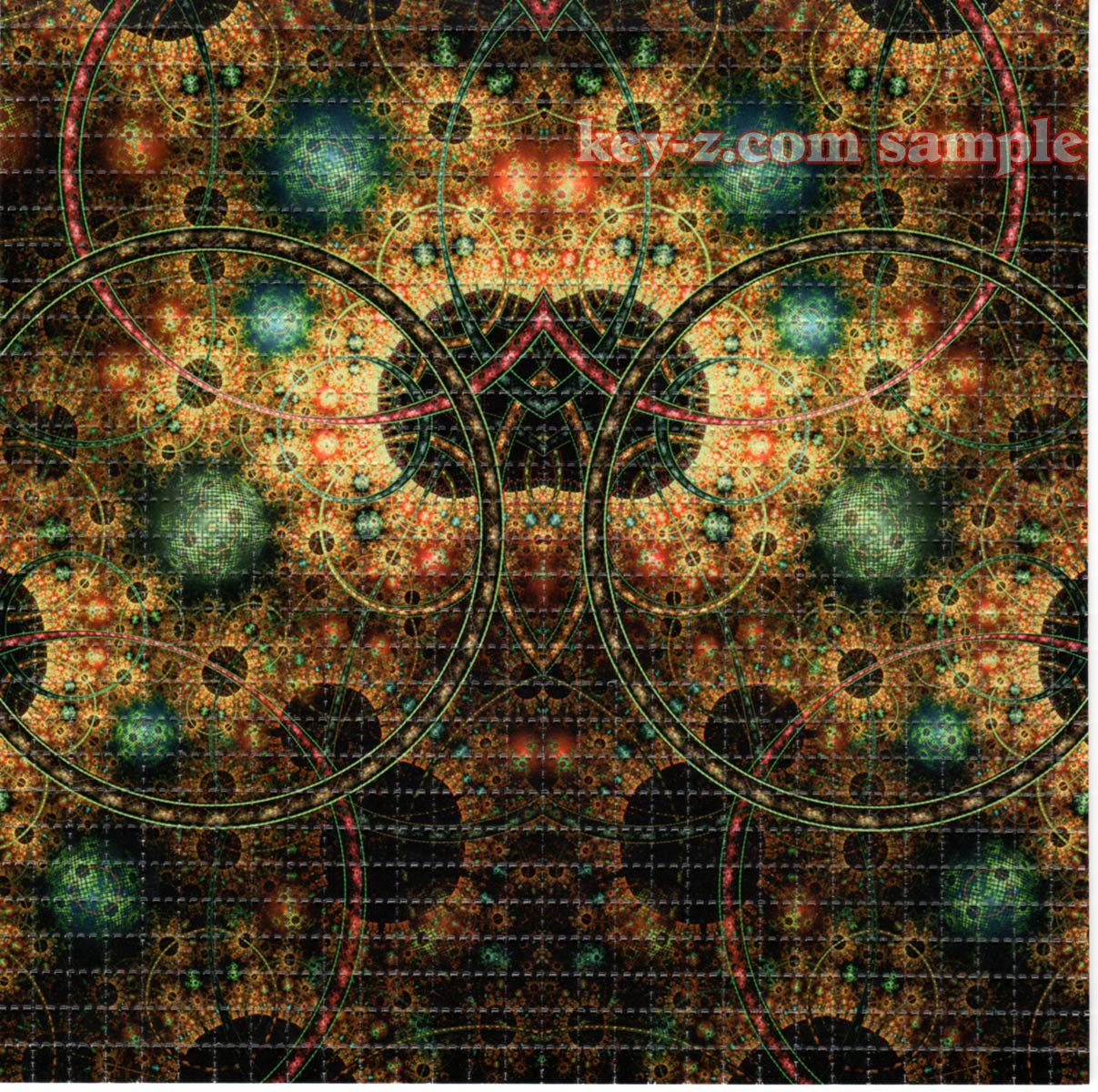 Map of the Universe LSD blotter art print