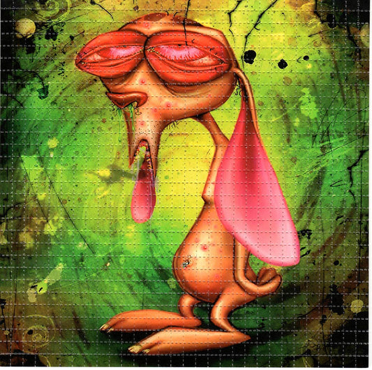 Ren Tripping Ren and Stimpy Tunes LSD blotter art print