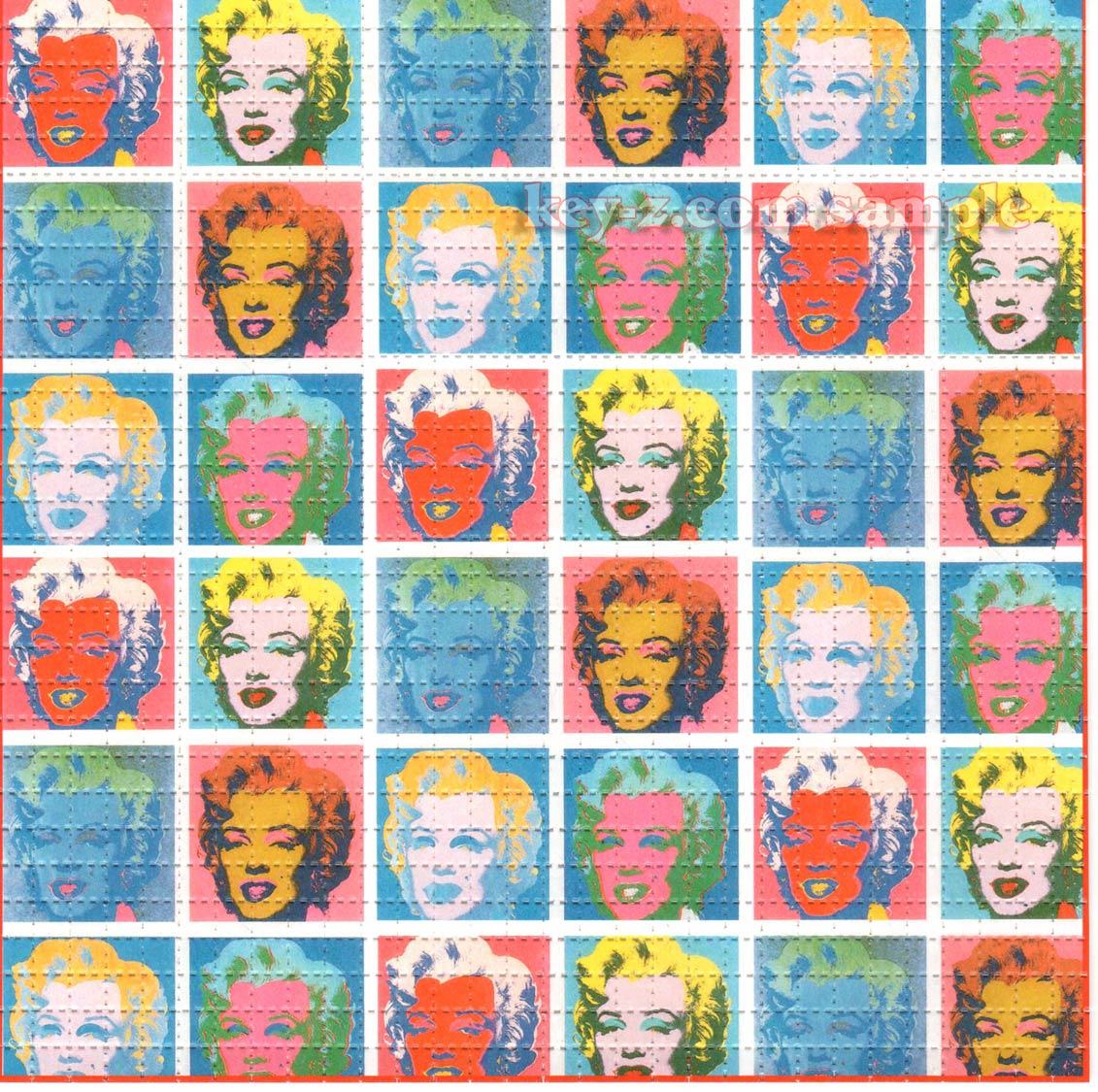 Marilyn Pop Art LSD blotter art print