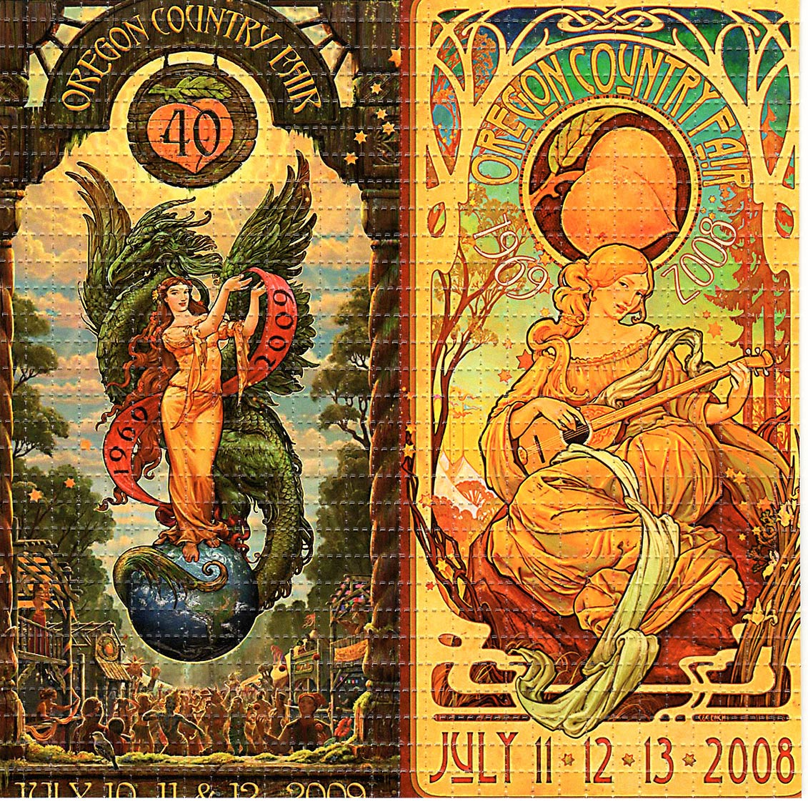 OCF Oregon Country Fair LSD blotter art print