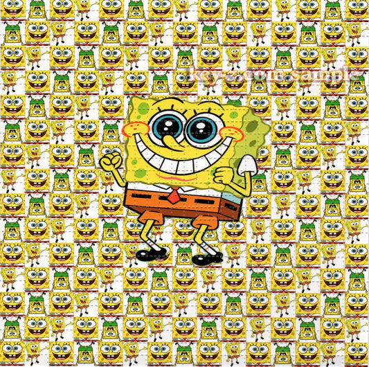 Sponge Bobby SpunBob LSD blotter art print