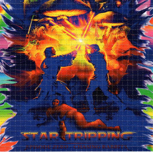 Star Tripping Shroom Wars LSD blotter art print