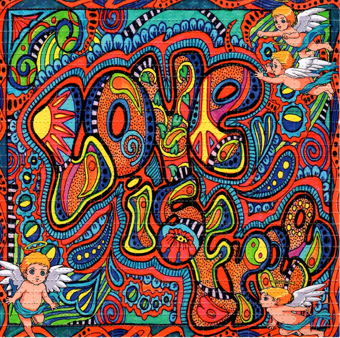 Love Is Free LSD blotter art print