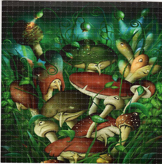 Shroom Family LSD blotter art print