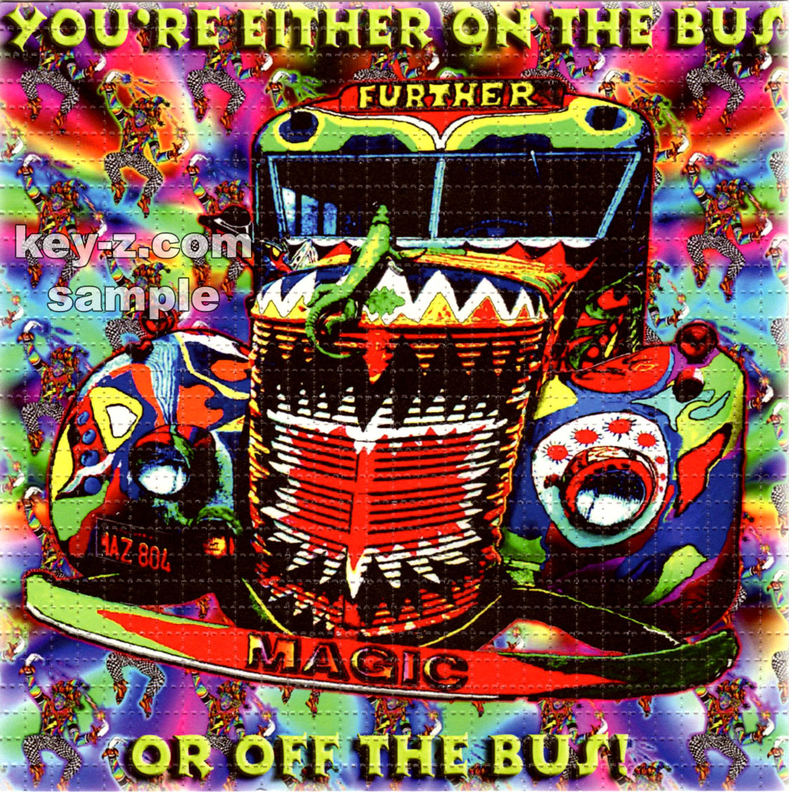 On / Off The Bus LSD blotter art print