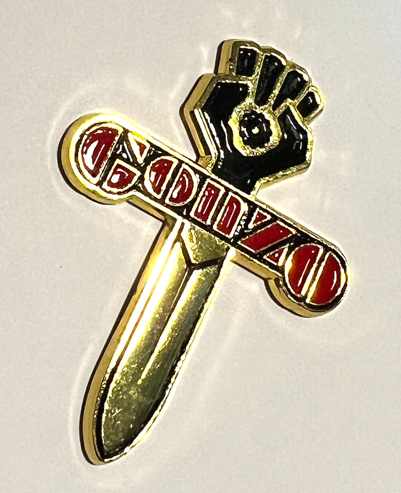 Gonzo Fist Knife Hunter S Thompson Pin