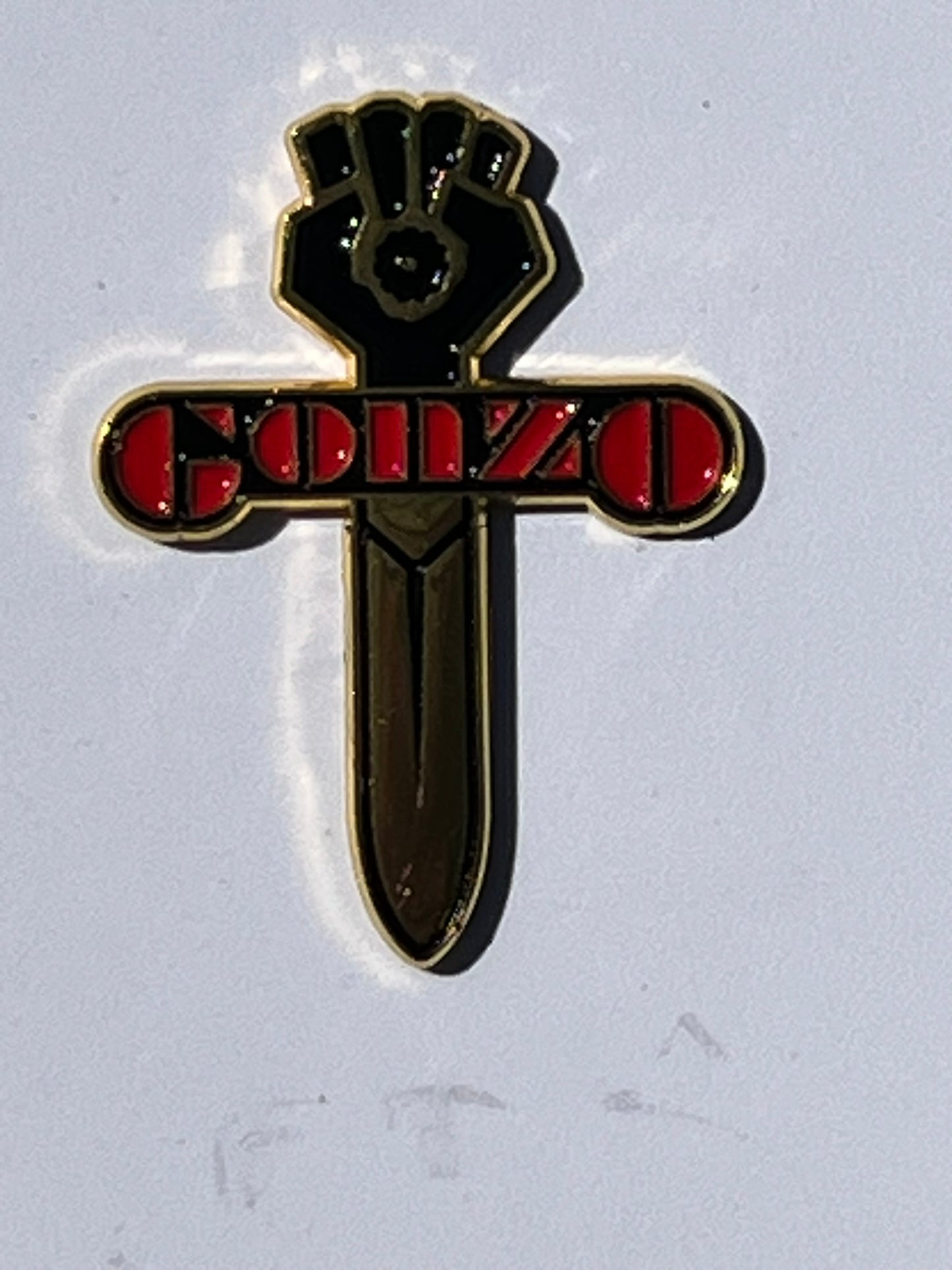 Gonzo Fist Knife Hunter S Thompson Pin