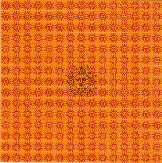 Orange Sunshine LSD blotter art print